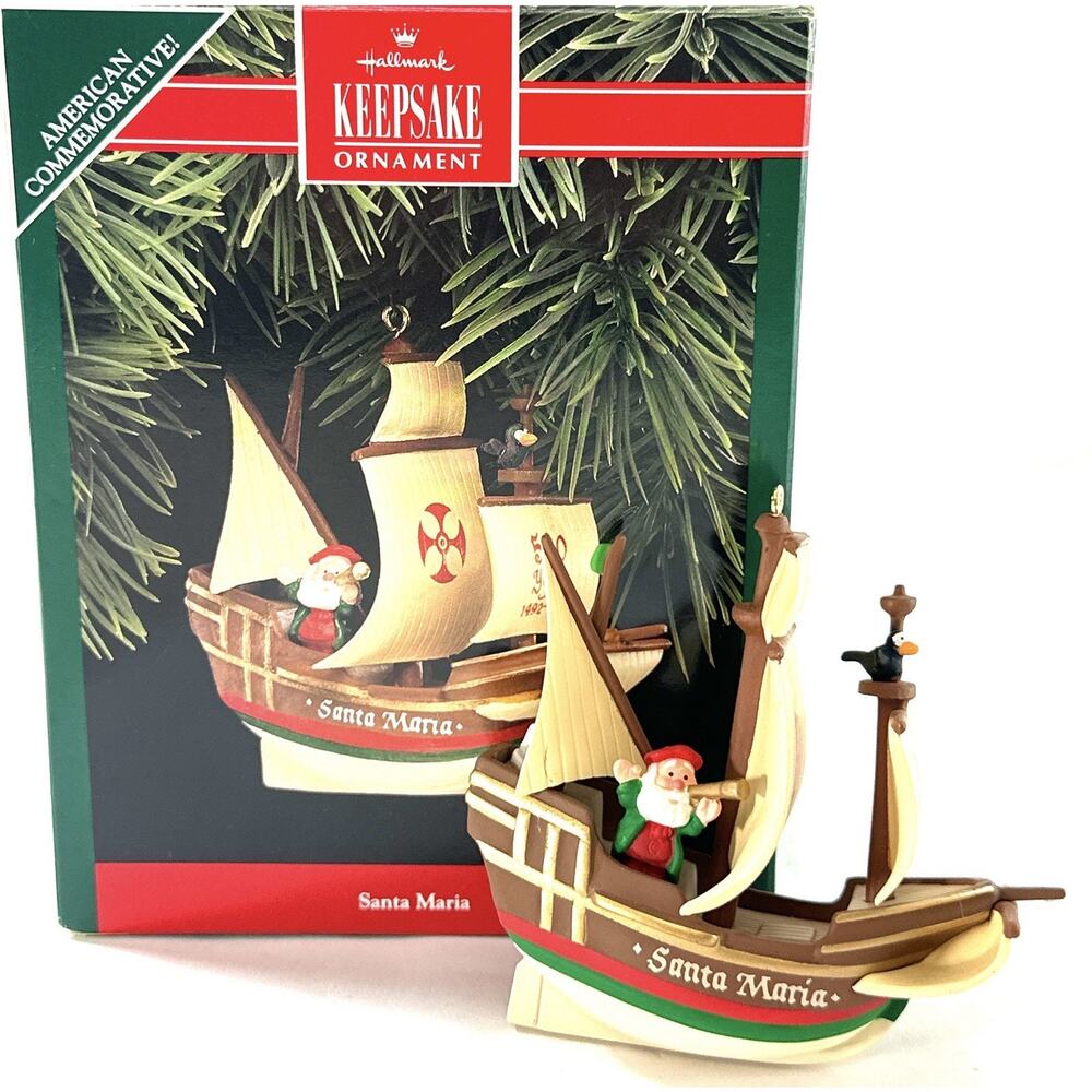 Hallmark Keepsake Santa Maria Ornament 1992 Collectors Club Ornament - Picture 3 of 8